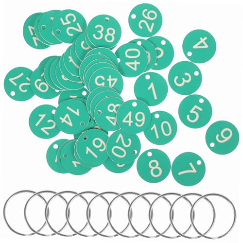 Homoyoyo 50 Sätze Nummernschild Id-tags Mit Ringen Runden Loch Zahlenkarten Rundes Etikett Kleine Runde Anhänger Runde Zahlen -tags Grün Acryl Homoyoyo 50 Sätze Nummernschild Id-tags Mit Ringen Runden Loch Zahlenkarten Rundes Etikett Kleine Runde Anhänger Runde Zahlen -tags Grün Acryl von Homoyoyo