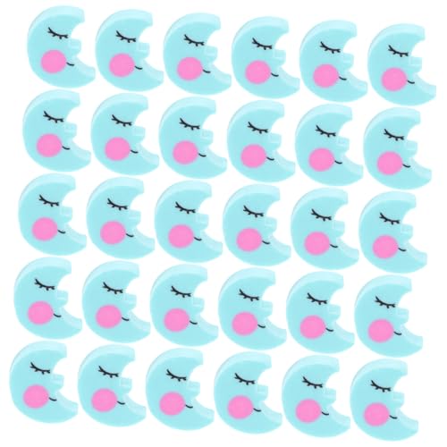 Homoyoyo 50 Stück Blauer Mondrotler Radiergummi Neuheitseraser Mini-radierer Kawaii Schulmaterial Fun Eraser Für Mini-neuheits-radierer von Homoyoyo