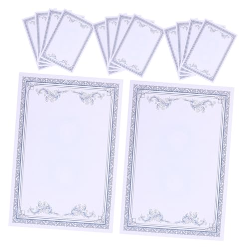 Homoyoyo 50 Stück Ehrenurkunde Folienzertifikatspapier leeres Zertifikatspapier Zertifikate Urkunden verleihen Auszeichnungen Drucken Urkundenpapier Diplompapier Leistungsbescheinigung Blau Homoyoyo 50 Stück Ehrenurkunde Folienzertifikatspapier leeres Zertifikatspapier Zertifikate Urkunden verleihen Auszeichnungen Drucken Urkundenpapier Diplompapier Leistungsbescheinigung Blau von Homoyoyo