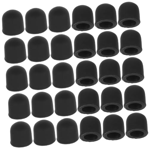 Homoyoyo 50 Stück Kondensatorspitze berühren Touchscreen-Stift Eingabestift für Bleistift Ersatzstiftspitzen Mesh-Faserspitzen Stiftspitzen ersetzen Stylus-Ersatzspitzen Kieselgel Black von Homoyoyo