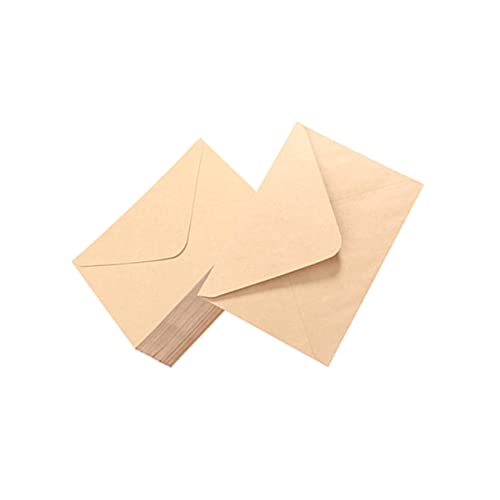Homoyoyo 50Stücke Leere Kraftpapierumschläge Umschläge Für Karten Und Briefe Für Einladungen Grußkarten Und DIY Projekte Hochwertiges M² von Homoyoyo