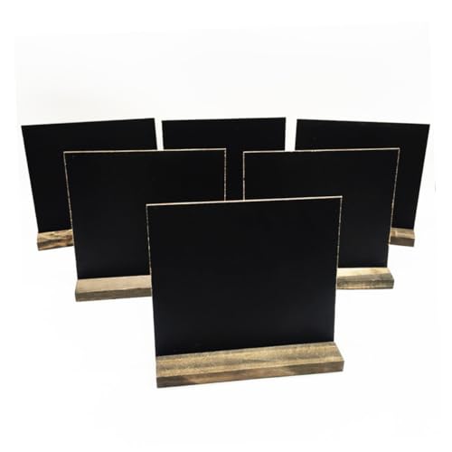 Homoyoyo 5Stücke Mini Tischtafeln mit Stand Kreative Holz Nachrichtenschilder für Dinnerpartys und Dekoration Schwarz Homoyoyo 5Stücke Mini Tischtafeln mit Stand Kreative Holz Nachrichtenschilder für Dinnerpartys und Dekoration Schwarz von Homoyoyo