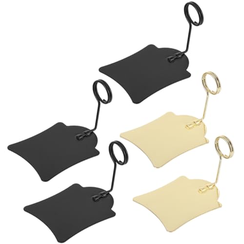 Homoyoyo 5Stücke Preisschild Display Clips Schwarze Und Goldene Zeichenhalter Für Bäckerei Und Supermarkt Für Preisauszeichnungen Und Werbung von Homoyoyo