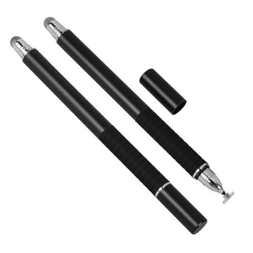 Homoyoyo 6 Stück 2 Bleistift Tasche für Kopfhörer 2 in 1 Multifunktion Tablette Handy Eingabestift Handy Stylus Stift Saugnapf Tablet-Stift Touchscreen-Stift Metall Kapazitiver Stift Tuch von Homoyoyo