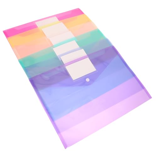 Homoyoyo 6 Stück Aktenhalter Durchsichtige Ablageboxen Für Home Office Ordner Transparente Aktentaschen Umschläge Organizer Dokumententaschen Aktentaschen Dokumentenhalter von Homoyoyo