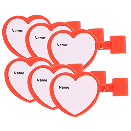 Homoyoyo 6 Stück -Namensschild Rohr -Tags Namensschild für ID -Tag Namenszeichen Austausch des Stethoskopschlauchs Namensschilds Etikettenhalter -Kartenhalter Plastik von Homoyoyo