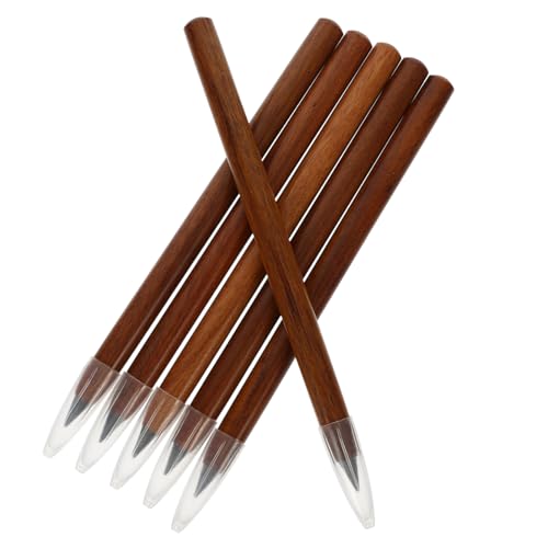 Homoyoyo 6 Stück wiederverwendbare Schülerstifte papierstift Holzbleistift Praktischer Bleistift Sketching Bleistift tintenlos Bleistifte für Stifte skizzieren Leichte Stifte Chocolate von Homoyoyo