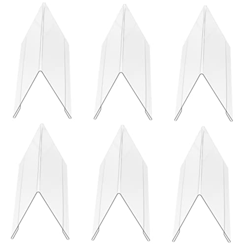 Homoyoyo 6Stücke Acryl Tischkartenhalter Doppelseitige Namensschild Halter Für Schreibtisch Konferenzen Und Events Für Namenskarten Und Tischnummern von Homoyoyo