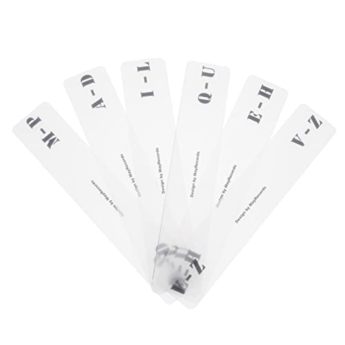 Homoyoyo 6Stücke Teiliges Horizontale A Z Für CD Und Schallplatten Organizer Transparente Acryl Trenner Für Einfache Aufbewahrung Und Alphabetische Sortierung Hochwertiges von Homoyoyo
