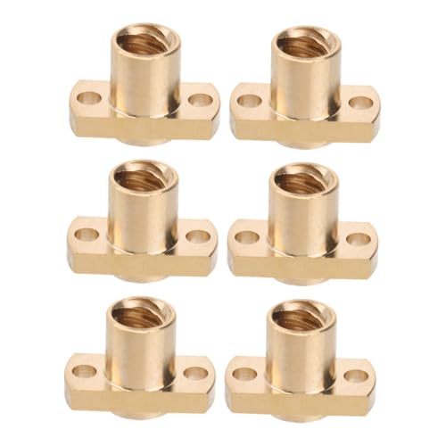 Homoyoyo 6Stücke Trapezmutter Aus Messing Für Hochpräzise Leitspindelmutter Langlebig Korrosionsbeständig Für DIY Projekte Gravurmaschinen Homoyoyo 6Stücke Trapezmutter Aus Messing Für Hochpräzise Leitspindelmutter Langlebig Korrosionsbeständig Für DIY Projekte Gravurmaschinen von Homoyoyo