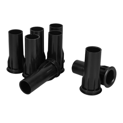 Homoyoyo 8 Stück Inverterrohr Tragbarer Sprecher -Outlet Lautsprecher-pilotloch-auslass Lautsprecher -Outlet -röhre Subwoofer -entlüftungsrohr Hochleistungslautsprecherport Black Plastik von Homoyoyo