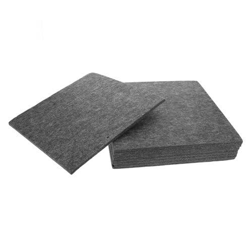 Homoyoyo 8 Stück Schwarzes Brett Klassenzimmer Bulletin Board Pinnwand-Wandfliesen Pinnwandwand Korkplattenfliesen Pinnwände für Wände Filzplatte Fliese Filz Pinnwand Filzwand gefühlt Grau von Homoyoyo