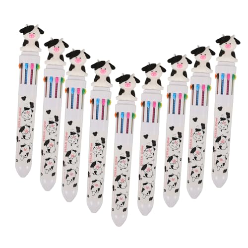 Homoyoyo 8Stücke Farbige Kugelschreiber Mit Lustige Cartoon Kuhdesign Mine Schule Und Zuhause Tägliche Verwendung Schreibstifte Für Erwachsene von Homoyoyo