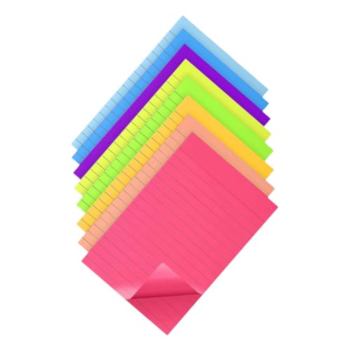 Homoyoyo 8Stücke Selbstklebende Notizblöcke Leuchtenden Praktische Etikettenaufkleber Und Klebrige Buchreiter Für To Do Listen Notizen Und Organisation Memo Aufkleber von Homoyoyo