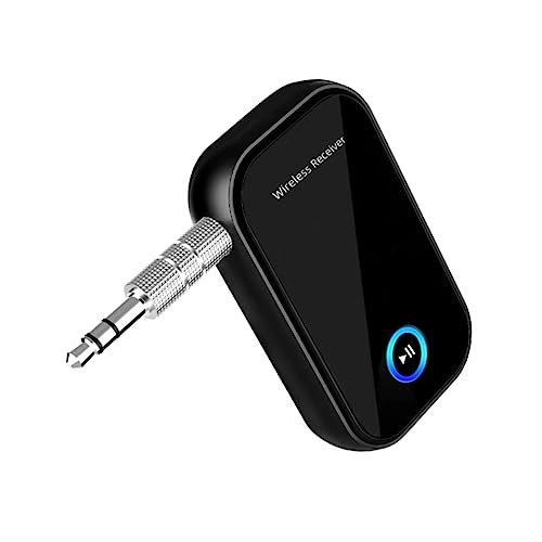Homoyoyo Audioempfänger Drahtlose Übertragungsvorrichtung Für Auto Und Zuhause Aux Audio Adapter Freisprecheinrichtung Für Telefonate Kompatibel Mit Lautsprechern von Homoyoyo