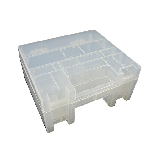 Homoyoyo Batterieaufbewahrungsbox für Aaa Batterie Transparente Organizer Box mit Auslaufsicherem Leicht Tragbar für Sichere Aufbewahrung von Homoyoyo