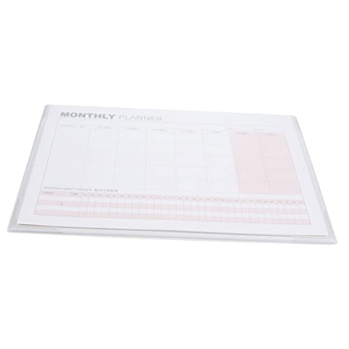 Homoyoyo Blatt Leerer Wandkalender Block Undatierter Schreibtischplaner Klein Schreibtischkalender Papier Kalender-notizbuch Trockenlöschkalender Für Die Wand Kalendertafel Pvc Beige von Homoyoyo
