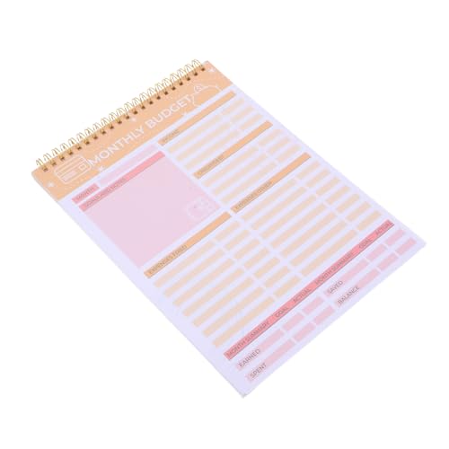Homoyoyo Budget Coil Book Monatsbudgetbuch Monatsplanungsnotizbuch Zielbuch Finanz Tracker Monatsplaner Organizer Monatsbudget Notizblock Kleines Budgetnotizbuch Eisen von Homoyoyo