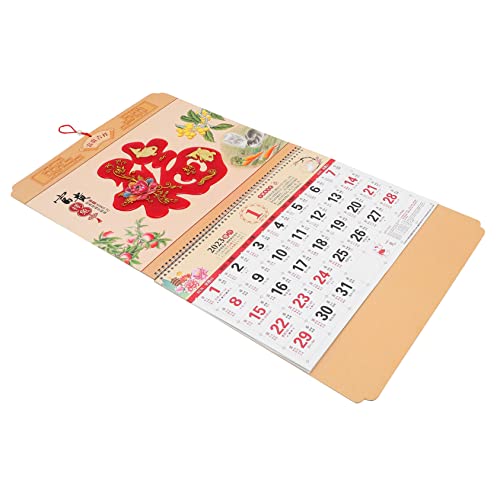 Homoyoyo Büro Wandkalender Immerwährender Mondkalender Exquisites Für Familie Und Freunde Traditionelles Design Und Druckqualität von Homoyoyo