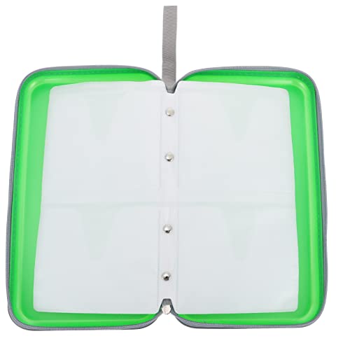 Homoyoyo CD-Aufbewahrungstasche CD-Hüllen Halter Lagerung Kofferhalter CD-Aufbewahrungshalter DVD Fall cd aufbewahrung Disc-Hülle CD-Hülle mit Reißverschluss Polyester-Kunststoff Green von Homoyoyo