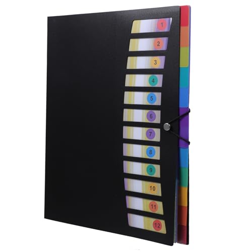Homoyoyo Clusterordner Akkordeonbindemittel Schreibwaren Dokumentenmappen Unterlagen Taschenordner aktenordner Kunststoffmappen mit Taschen Reisedokumentenmappe Ordner-Organizer Schwarz Homoyoyo Clusterordner Akkordeonbindemittel Schreibwaren Dokumentenmappen Unterlagen Taschenordner aktenordner Kunststoffmappen mit Taschen Reisedokumentenmappe Ordner-Organizer Schwarz von Homoyoyo