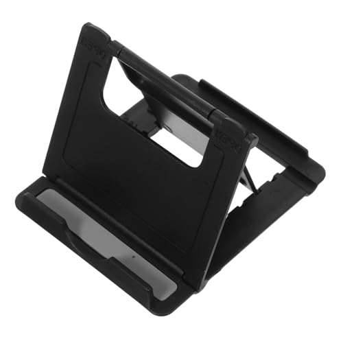 Homoyoyo Faltungsklammerclip handyhalterung Handybasis Support für Mobiltelefone handyhalter für den Tisch tragbarer Telefonhalter Desktop-Handy-Clip Faltbarer Wiege Black von Homoyoyo