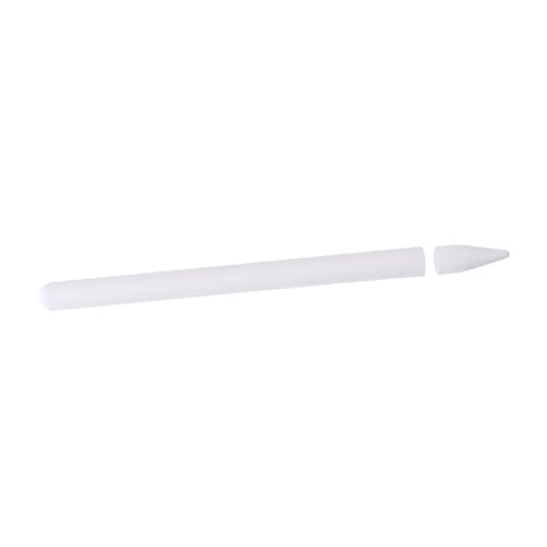 Homoyoyo Federmäppchen Stylus-Stift-Zubehör Stiftabdeckung White Out Einfache Installation Silikonhülle für Eingabestift Schutzhülle für Touchpen Handschrift Stift berühren Etui Weiß von Homoyoyo