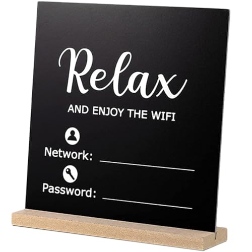 Homoyoyo Freistehendes Kreidetafel Schild „First Indoor Wifi Key“ Änderbar Für Passwort Besucheraufforderung Portier Erinnerung Kreidetafel Home Retro Willkommen Homoyoyo Freistehendes Kreidetafel Schild „First Indoor Wifi Key“ Änderbar Für Passwort Besucheraufforderung Portier Erinnerung Kreidetafel Home Retro Willkommen von Homoyoyo