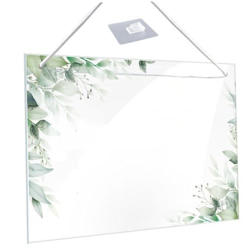 Homoyoyo Hängende Schreibtafel Aus Acryl Leeres Planungs Whiteboard Für Büro Und Zuhause Mit Aufhängehaken Abwischbare Notizen Und Erinnerungen Als Memo Board von Homoyoyo