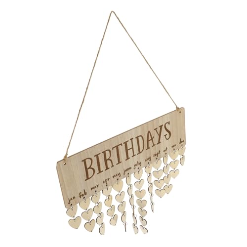 Homoyoyo Hängender DIY Countdown Kalender Aus Holz Handgefertigtes Erinnerungsbrett Für Familie Und Freunde Deko Für Zuhause Und Besondere Anlässe Holzschild Für Geburtstage von Homoyoyo
