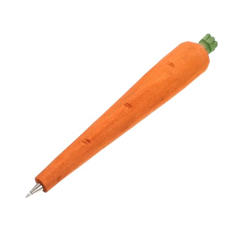 Homoyoyo Hölzerner Karotten Kugelschreiber Kreativer Handgefertigter Stift Mit Wechselmine Für Schule Und Ostern Für Und Partys Einzigartiges Design Aus Hochwertigem von Homoyoyo