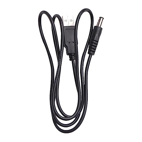 Homoyoyo Stromkabelanschluss Schwarz 1m Länge USB-zu-dc-Kabel für Die Stromversorgung von Homoyoyo