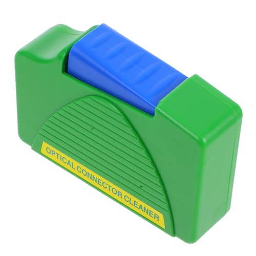 Homoyoyo Kasten Glasfaser-Reinigungsbox Glasfaser-Reinigungsset Reinigungswerkzeuge für Glasfaser Glasfaserreiniger Elektrolytischer Reiniger Glasfaserschutz Kassettenreiniger Plastik Grün von Homoyoyo