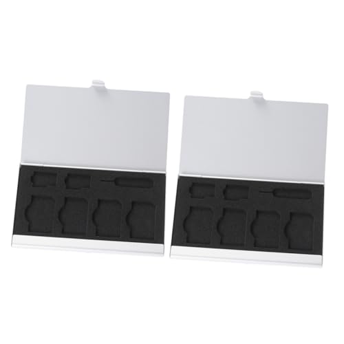 Homoyoyo Kasten SIM-Karten-Tragetasche Handy kartenetui Handy-Karten-Box SIM-Kartenbox Handy-Karten-Halter SIM-Karten-Case SIM-Aufbewahrungsbox Kartennadelhalter Aluminiumlegierung Silver Homoyoyo Kasten SIM-Karten-Tragetasche Handy kartenetui Handy-Karten-Box SIM-Kartenbox Handy-Karten-Halter SIM-Karten-Case SIM-Aufbewahrungsbox Kartennadelhalter Aluminiumlegierung Silver von Homoyoyo