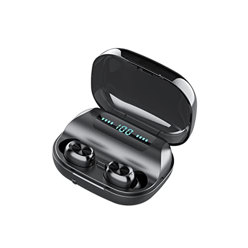 Homoyoyo Kopfhörer Kabellose Kopfhörer Kabelloses Headset Ohrhörer Ohrhörer Mit Ladehülle Kabellose Ohrhörer Schwarz von Homoyoyo
