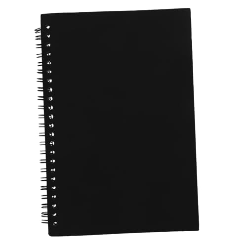 Homoyoyo Kraft-Spiralskizzenbuch write board büromaterial Zeichenbuch memoboard notizblöcke kraftpapier merkzettel note book sketchbook notiztafel spiralbindung spiralblock Notizbuch Black von Homoyoyo