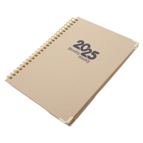 Homoyoyo Kraftpapier Notizbuch Spiral Wochen Und Monatsplaner Terminbuch Für Schule Büro Und Zuhause Reise Tagebuch Notizen Und Organisation von Homoyoyo