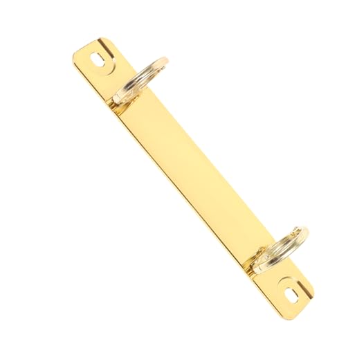 Homoyoyo Loseblattbinder Metallbindung Abnehmbarer Ringmechanismus Goldene Farbe für Planer und DIY Notizbücher Praktischer Ordner für Büro und Schule von Homoyoyo