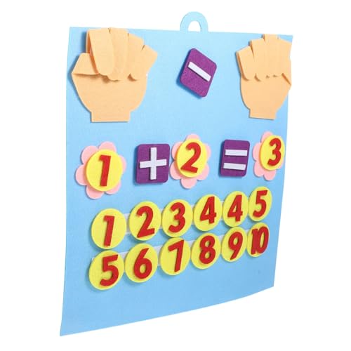 Homoyoyo Mathe Lernspielzeug Für Filzmatte Mit Fingerhänden Additions Und Subtraktionsspielzeug Für Kleinkinder Kognitives von Homoyoyo