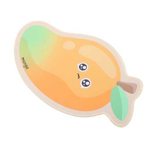 Homoyoyo Mauspad Mit Cartoon-Obst, Süße Schreibtischunterlage in Mango-Form, Kawaii-schreibtischzubehör Für Büro Und Gaming, Genähte Kanten Homoyoyo Mauspad Mit Cartoon-Obst, Süße Schreibtischunterlage in Mango-Form, Kawaii-schreibtischzubehör Für Büro Und Gaming, Genähte Kanten von Homoyoyo