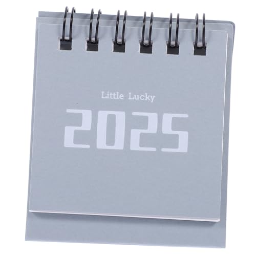 Homoyoyo Mini Tischkalender Schreibtischkalender Stehen Klein Mini-tischkalender 2024-2025 Dekoration Schreibtisch-tageskalender Büro Liebenswert Winzig Monatlich Steht Grau Papier Homoyoyo Mini Tischkalender Schreibtischkalender Stehen Klein Mini-tischkalender 2024-2025 Dekoration Schreibtisch-tageskalender Büro Liebenswert Winzig Monatlich Steht Grau Papier von Homoyoyo