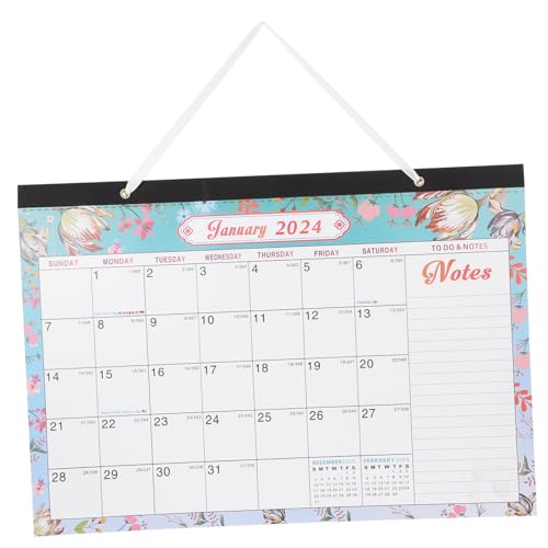 Homoyoyo Monatlicher Wandkalender Englischer Monatskalender Praktischer Wandkalender Für Zuhause Zur Terminplanung Und Organisation Übersichtliches Design von Homoyoyo