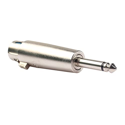 Homoyoyo Mono Xlr Buchse Adapter Audio für Mikrofone Camcorder Videokameras Vernickelt Langlebig für Büroeinsatz von Homoyoyo