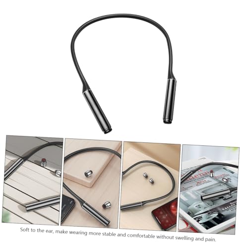 Homoyoyo Nackenkopfhörer Fitnessstudio Nackenbügel Ohrhörer Kopfhörer Ohrhörer Nackenbügel Kabellose Headsets Kabellose Ohrhörer Schwarzes Abs Material von Homoyoyo