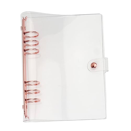 Homoyoyo Notebook Cover Mit Transparenter Abdeckung PVC Lose Leaf Notizblock Für Studenten Roségold Für Schulbedarf Und Notizen Homoyoyo Notebook Cover Mit Transparenter Abdeckung PVC Lose Leaf Notizblock Für Studenten Roségold Für Schulbedarf Und Notizen von Homoyoyo