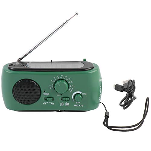 Homoyoyo Notfall-Solarradio Fm/Am-Notfallradio Mit Solarbetriebenem Wiederaufladbarem Handkurbeldynamo Led-Taschenlampe Und Leselampe Camping Outdoor Zum Aufladen des Smartphones Im Homoyoyo Notfall-Solarradio Fm/Am-Notfallradio Mit Solarbetriebenem Wiederaufladbarem Handkurbeldynamo Led-Taschenlampe Und Leselampe Camping Outdoor Zum Aufladen des Smartphones Im von Homoyoyo