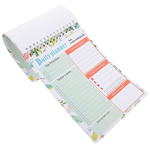 Homoyoyo Notizpapier Organizer Planer Planung Tägliches Notizbuch Notizblock Gebunden Undatierte Listen Zeitplan Spiral Notizblöcke Einkaufsliste Abreißbare Notizregister von Homoyoyo