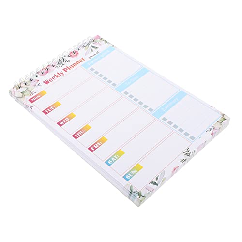 Homoyoyo Notizpapier Tagesplaner Planer Zeitplan Notizen Tagesplaner Notizblock Ordner Hochzeitsplaner Lehrerplaner Notizbuch Spiral Organizer Seitenplaner Mit Schlitzen von Homoyoyo