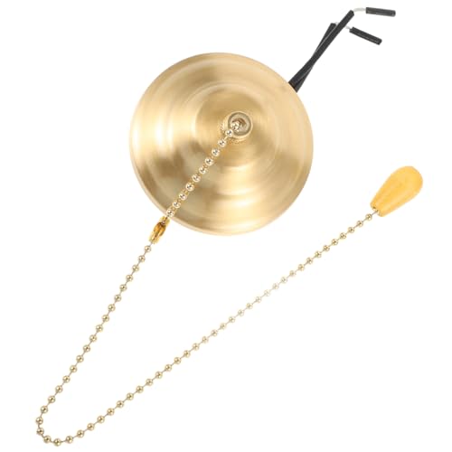 Homoyoyo Schalter Ziehen Aussenleuchte Wechselschalter Lichtschalter Seilspanner Decken Lampe Kordelstopper Schalterteil Für Lampe Lampenersatzschalterteil Diy Lampenfassung Golden Kupfer von Homoyoyo
