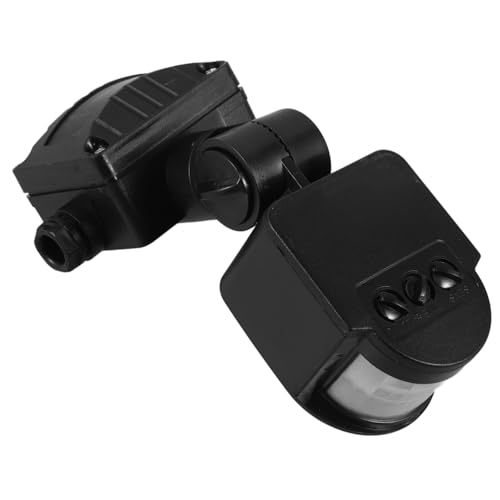 Homoyoyo Sensor Bewegungsdetektor Zubehör Für Die Außenbeleuchtung Pir-bewegungsmelder Abs Black von Homoyoyo
